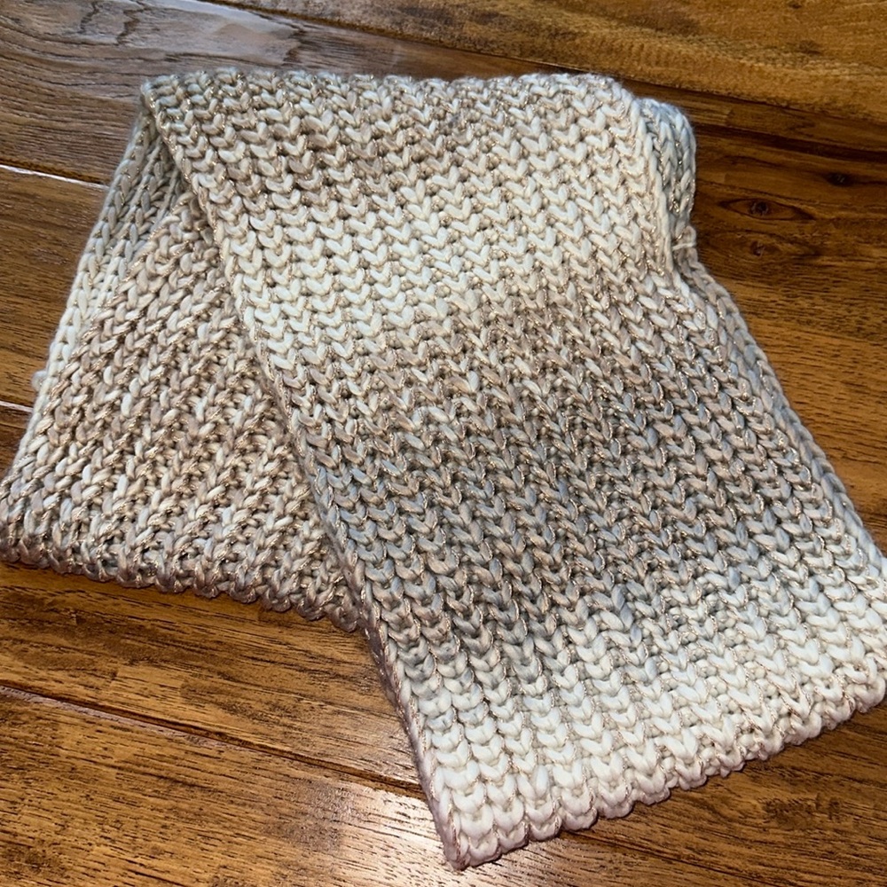 Infinity Scarf Cream/Pink/Gold